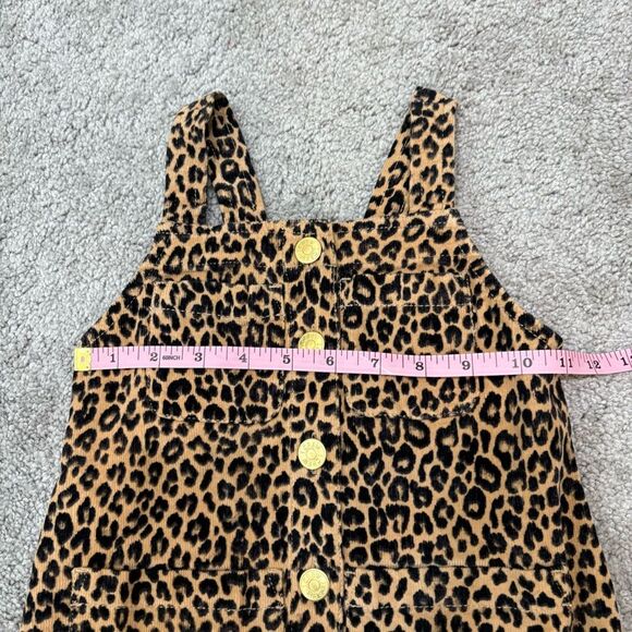 NWT J. Crew Crewcuts Girl’s Corduroy Leopard Button Front Dress Size 4 - Picture 10 of 11